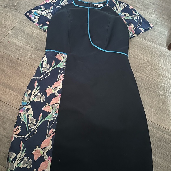 Jason Wu Collective Navy Floral Sheath 8 - Picture 5 of 8